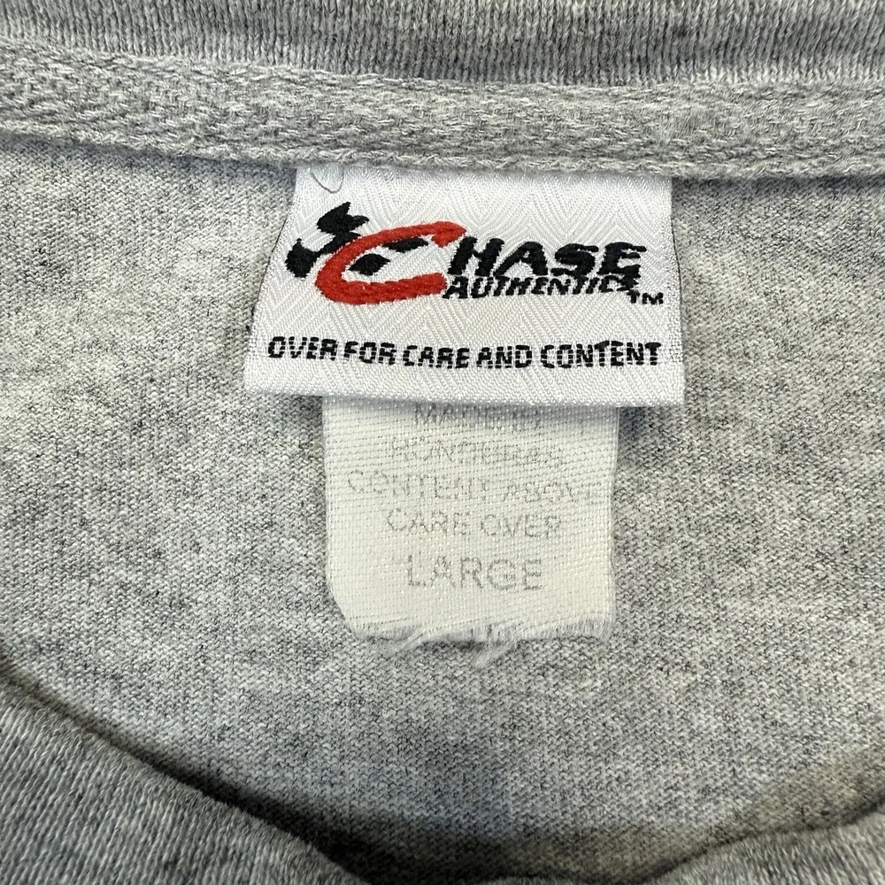 Chase Authentics Shirt Mens Large Gray Jeff Gordon 24 NASCAR Racing Y2K